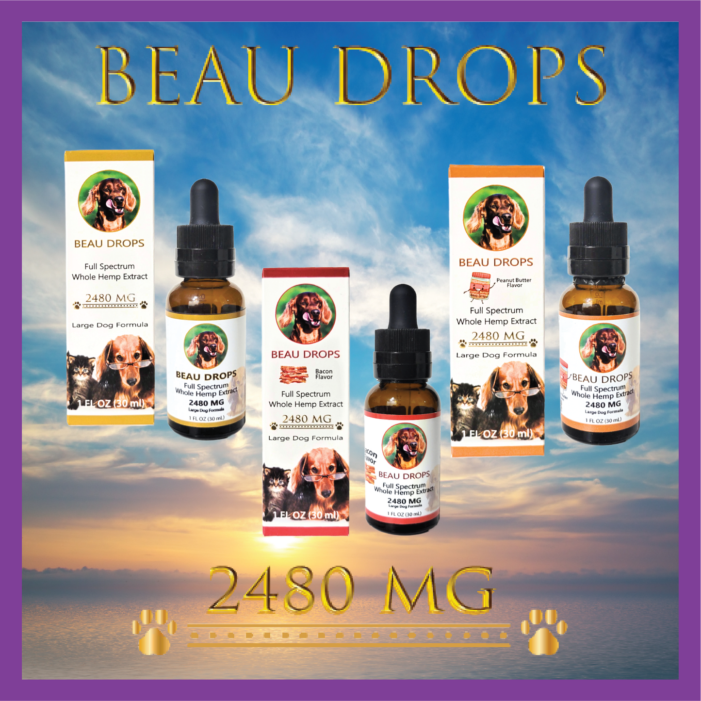 Beau Drops Full Spectrum Whole Hemp Extract