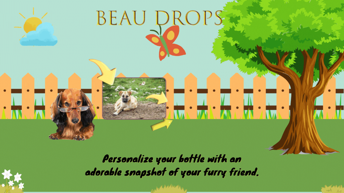 Load video: Beau Drops for your furry friends